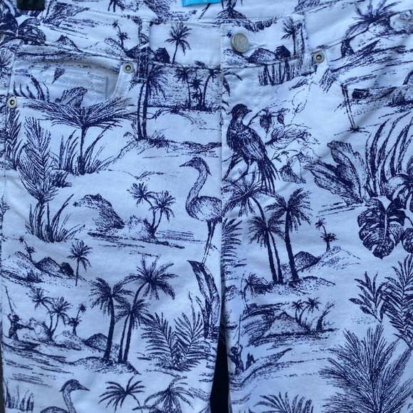 J. McLaughlin Womens Toile Print White Jeans - Picture 7 of 7
